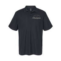 Funny Fantasy Football Champion Draft Day Season Champ Softstyle Adult Sport Polo