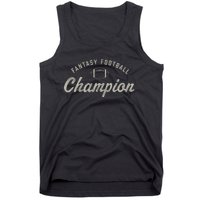 Funny Fantasy Football Champion Draft Day Season Champ Tank Top