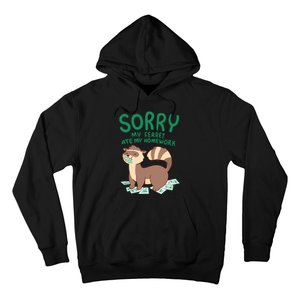 Ferret For Funny Ferret Ate My Homework Tee Pets Hoodie