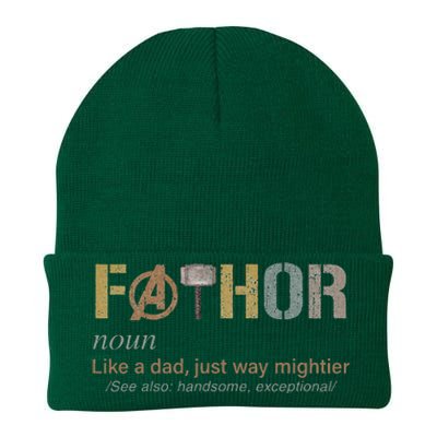 Fathor Funny Fathor Definition Funny Knit Cap Winter Beanie