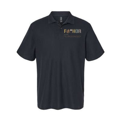 Fathor Funny Fathor Definition Funny Softstyle Adult Sport Polo