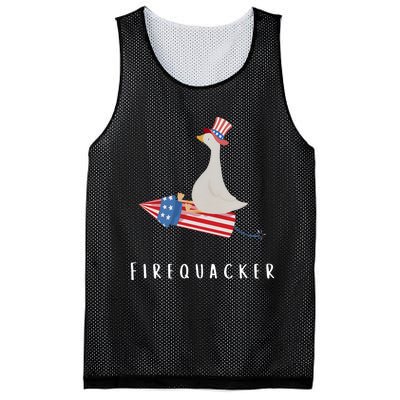 Firequacker Funny Fourth Of July 4th Of July Mesh Reversible Basketball Jersey Tank