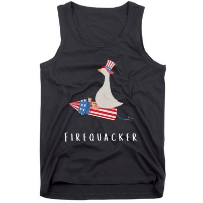 Firequacker Funny Fourth Of July 4th Of July Tank Top