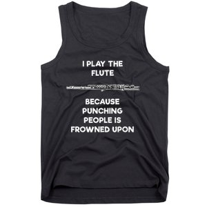 Flute Funny Flute Player Punch Tank Top