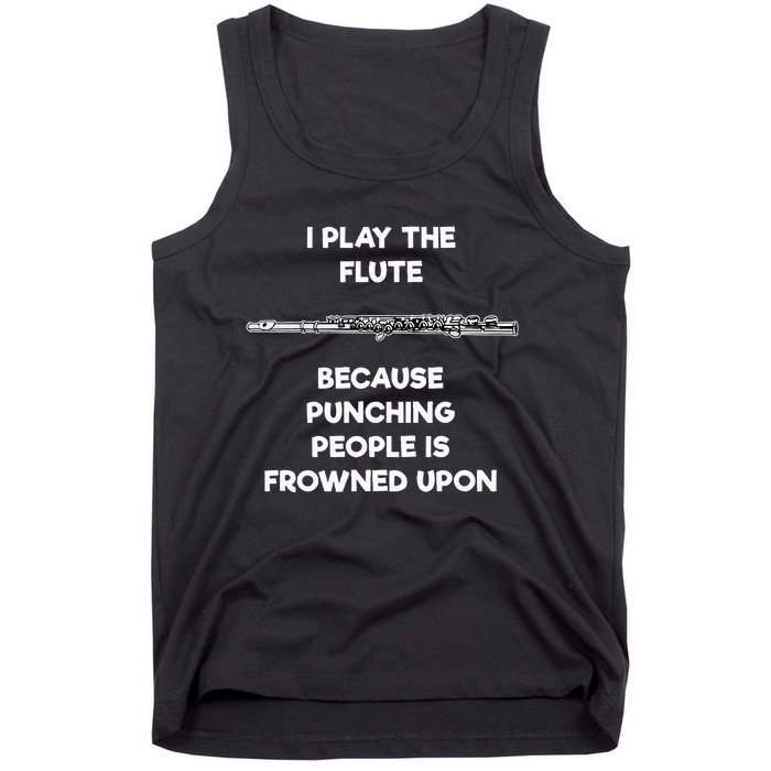 Flute Funny Flute Player Punch Tank Top