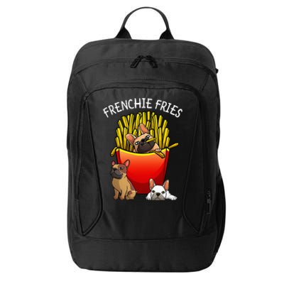 Funny Frenchie Fries French Bulldog Lover City Backpack