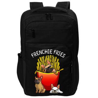 Funny Frenchie Fries French Bulldog Lover Impact Tech Backpack