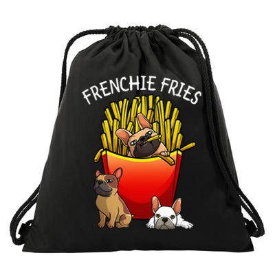 Funny Frenchie Fries French Bulldog Lover Drawstring Bag