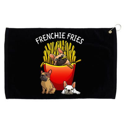 Funny Frenchie Fries French Bulldog Lover Grommeted Golf Towel