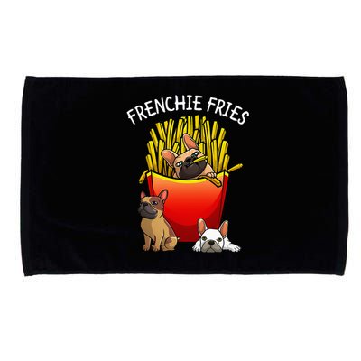 Funny Frenchie Fries French Bulldog Lover Microfiber Hand Towel