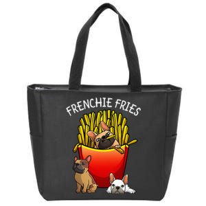 Funny Frenchie Fries French Bulldog Lover Zip Tote Bag