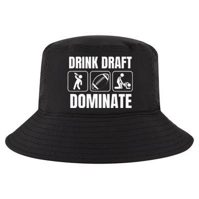 Funny Fantasy Football Drink Draft Dominate Cool Comfort Performance Bucket Hat