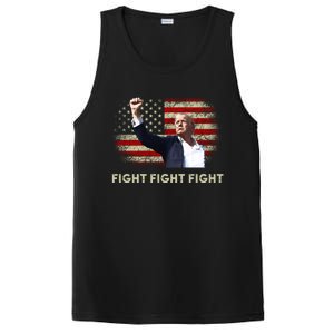 Fight Fight Fight Trump 2024 American Flag Shoot At Rally Cute Gift PosiCharge Competitor Tank