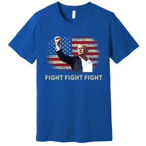 Fight Fight Fight Trump 2024 American Flag Shoot At Rally Cute Gift Premium T-Shirt