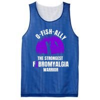 Funny Fishing Fibromyalgia Warrior Fisher Purple Ribbon Gift Mesh Reversible Basketball Jersey Tank