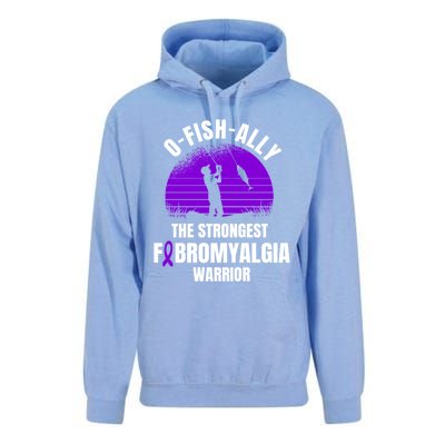 Funny Fishing Fibromyalgia Warrior Fisher Purple Ribbon Gift Unisex Surf Hoodie