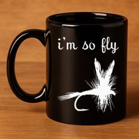 Fly Funny Fishing 11oz C Handle Ceramic Mug