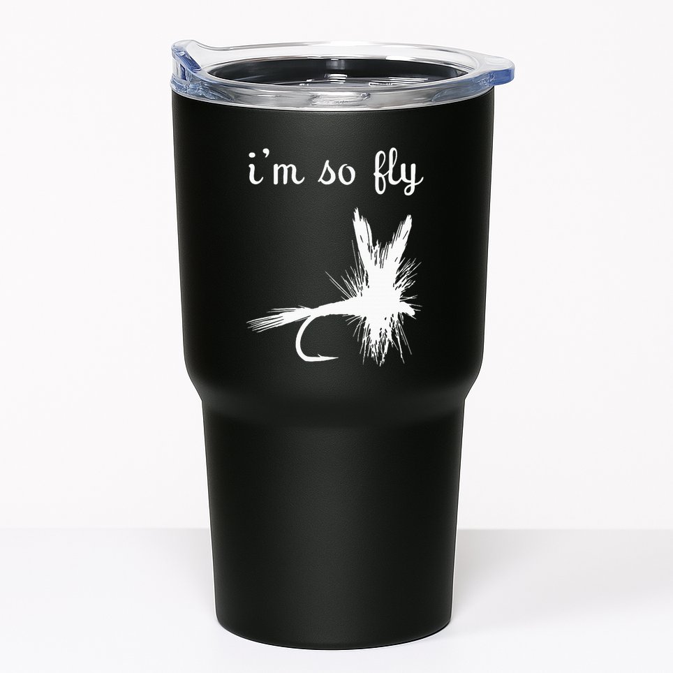 Fly Funny Fishing Tumbler