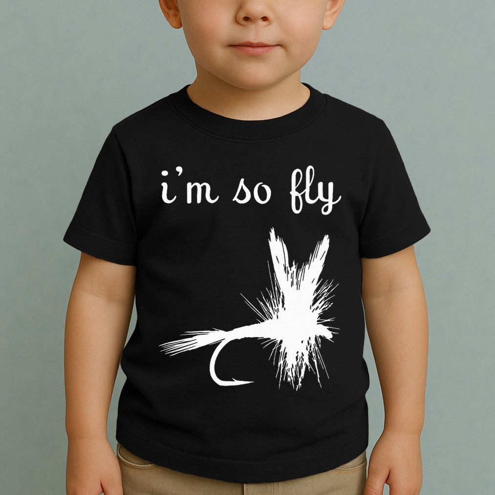 Fly Funny Fishing Toddler T-Shirt