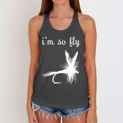 Fly Funny Fishing Women's Knotted Racerback Tank