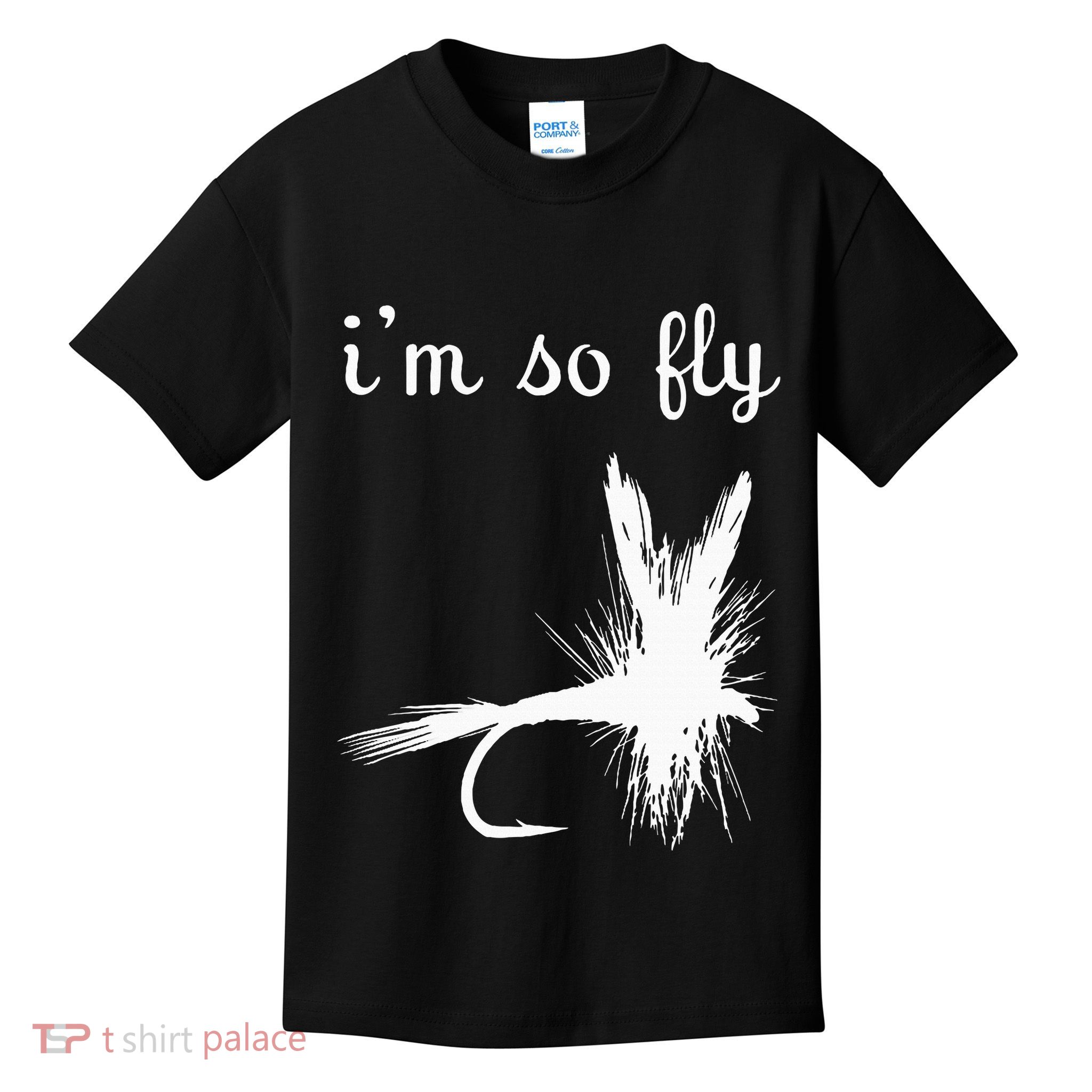 Fly Funny Fishing Kids T-Shirt