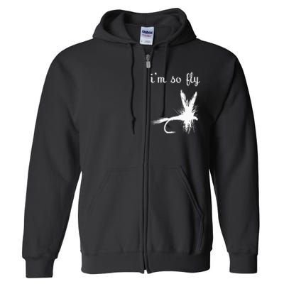 Fly Funny Fishing Full Zip Hoodie