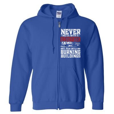 Fire Fire Funny Firefighter Meaningful Gift Full Zip Hoodie