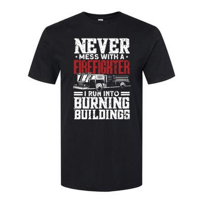 Fire Fire Funny Firefighter Meaningful Gift Softstyle® CVC T-Shirt