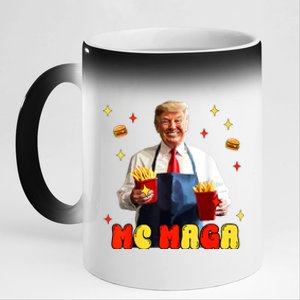 Fast Food Fun Parody Artwork 11oz Black Color Changing Mug