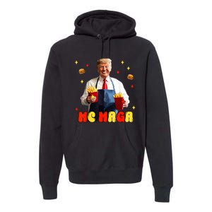 Fast Food Fun Parody Artwork Premium Hoodie