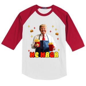 Fast Food Fun Parody Artwork Kids Colorblock Raglan Jersey