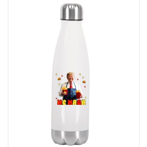 Fast Food Fun Parody Artwork Stainless Steel Insulated Water Bottle