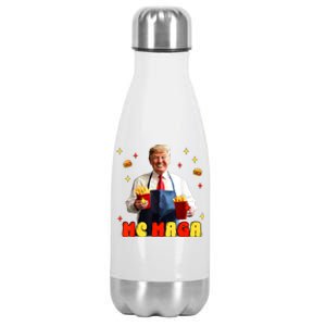 Fast Food Fun Parody Artwork Stainless Steel Insulated Water Bottle