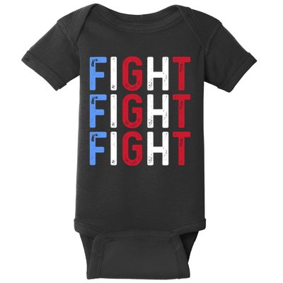 Fight Fight Fight Trump Is My President 2024 Baby Bodysuit