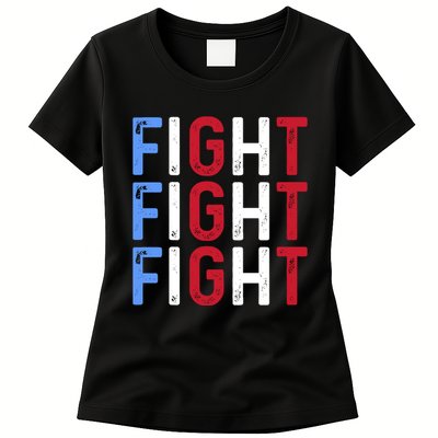 Fight Fight Fight Trump Is My President 2024 Womens T-Shirt