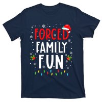 Forced Family Fun Winter Holidays Funny Christmas Adult T-Shirt