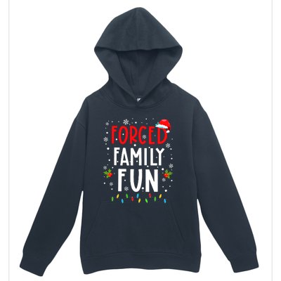 Forced Family Fun Winter Holidays Funny Christmas Adult Urban Pullover Hoodie