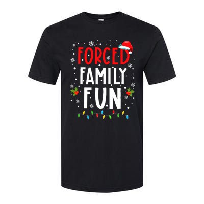 Forced Family Fun Winter Holidays Funny Christmas Adult Softstyle CVC T-Shirt