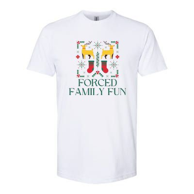 Forced Family Fun Ugly Christmas Softstyle® CVC T-Shirt