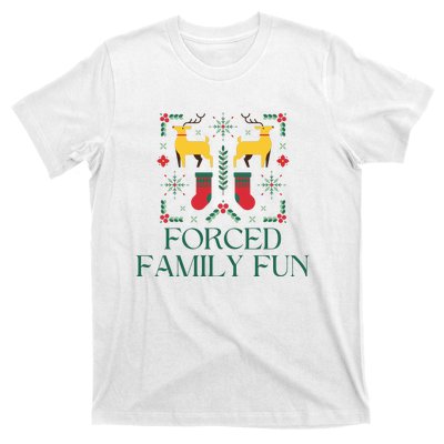 Forced Family Fun Ugly Christmas T-Shirt