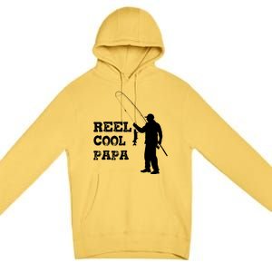 Fishing Fisher Funny Reel Cool Papa Great Gift Premium Pullover Hoodie