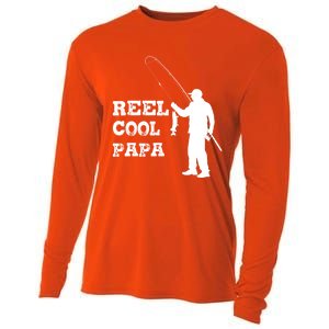 Fishing Fisher Funny Reel Cool Papa Great Gift Cooling Performance Long Sleeve Crew