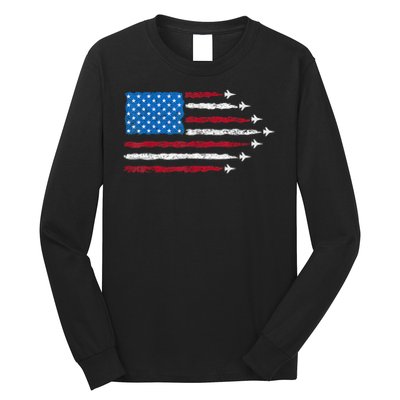 Funny F47 Fighter Jet Trump F 47 Jet Fighter Aircraft Long Sleeve Shirt