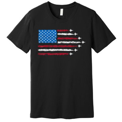 Funny F47 Fighter Jet Trump F 47 Jet Fighter Aircraft Premium T-Shirt