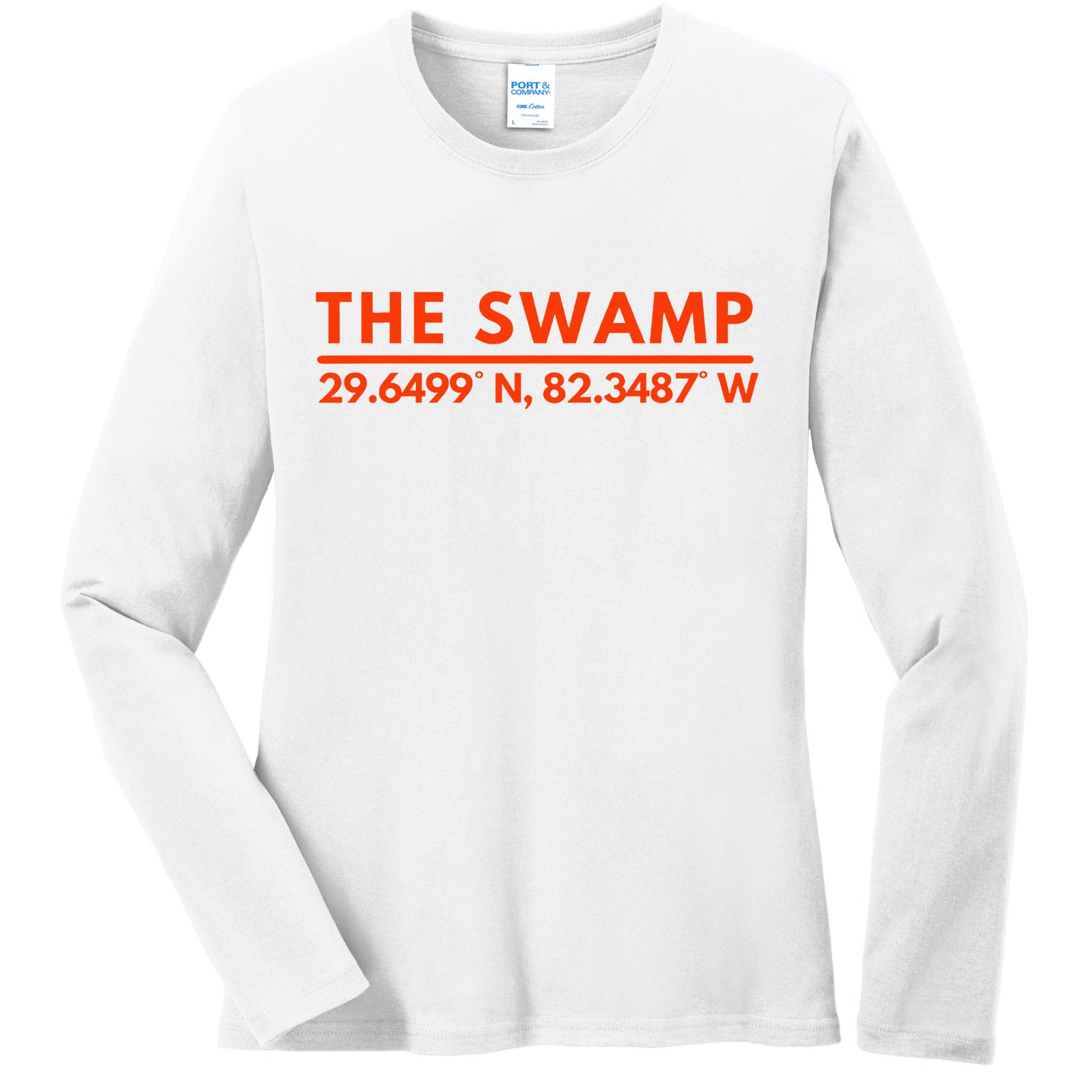 Florida Fl Fans The Swamp Ladies Long Sleeve Shirt