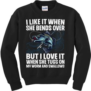 Funny Fishing For Men Women Fishing Fish Fisherman Kids Sweatshirt