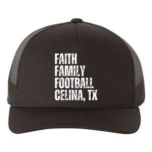 Faith Family Football Celina Texas Bobcats Yupoong Adult 5-Panel Trucker Hat