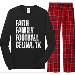 Faith Family Football Celina Texas Bobcats Long Sleeve Pajama Set