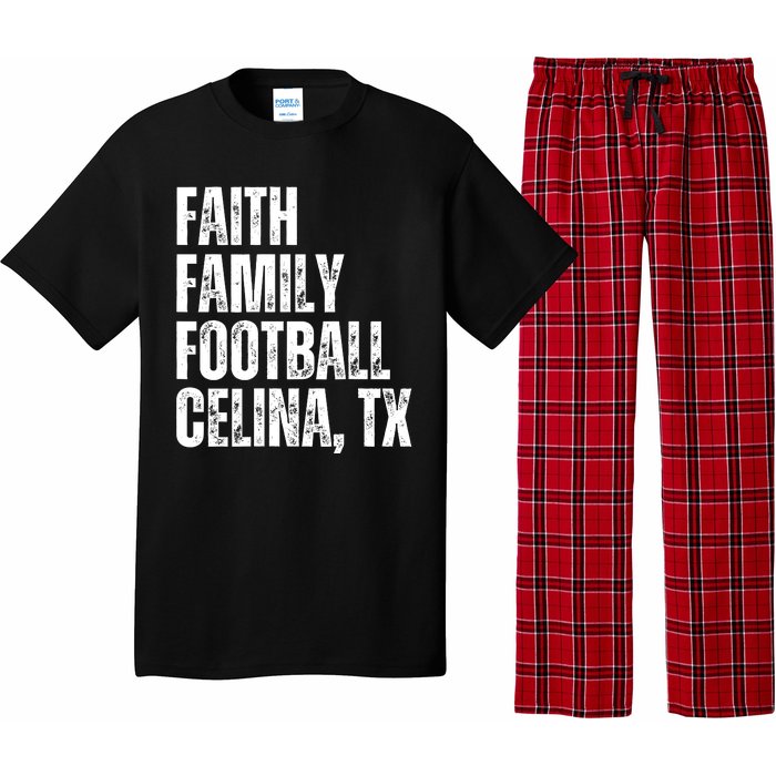 Faith Family Football Celina Texas Bobcats Pajama Set