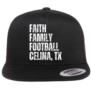 Faith Family Football Celina Texas Bobcats Flat Bill Trucker Hat